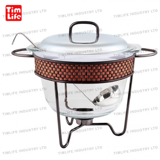 Chafing dish Food warmer glass tray Salad Bowl Bonine Series-TM-1202