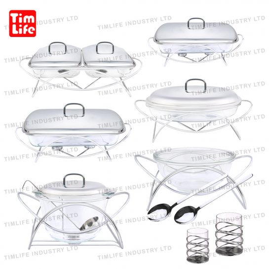 Chafing-dish-Food-warmer-glass-tray-Salad Bowl-Eva Series-TM-1102