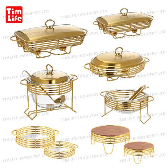 Chafing-dish-Food-warmer-glass-tray-Romane Series-TM-1101