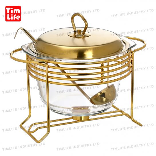 Chafing-dish-Food-warmer-glass-tray-Romane Series-TM-1101