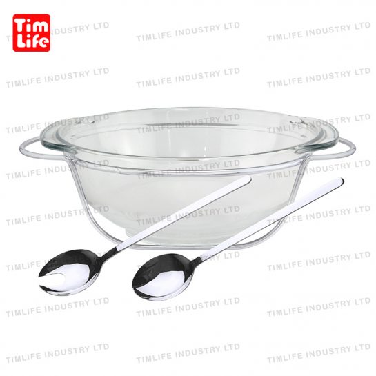 Chafing-dish-Food-warmer-glass-tray-Salad Bowl-TM-1105