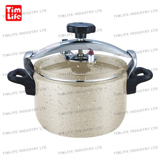 Aluminium Pressure Cooker pot-TM-2101 handle black