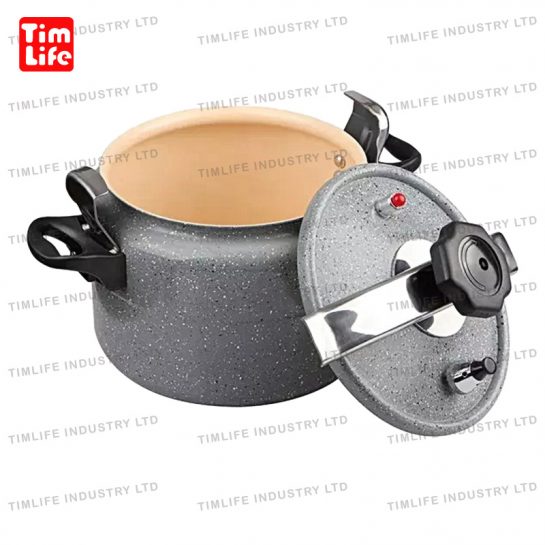 Aluminium Pressure Cooker pot-TM-2101 handle black