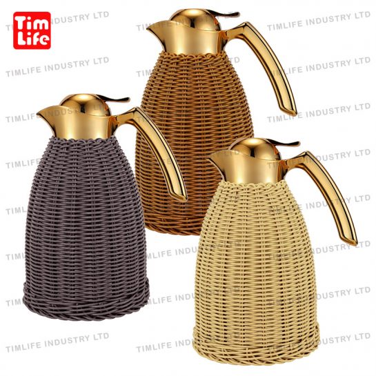 RATTAN VACUUM FLASK-THERMOS JUG-TM-3101