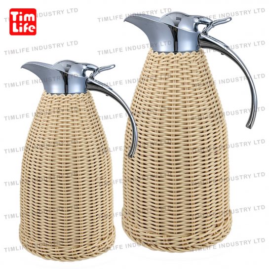 RATTAN VACUUM FLASK-THERMOS JUG-TM-3112