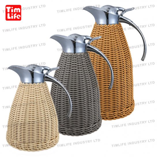 RATTAN VACUUM FLASK-THERMOS JUG-TM-3112