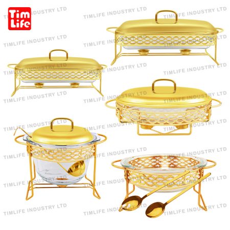 Chafing dish Food warmer glass tray Salad Bowl Phoebe Series-TM